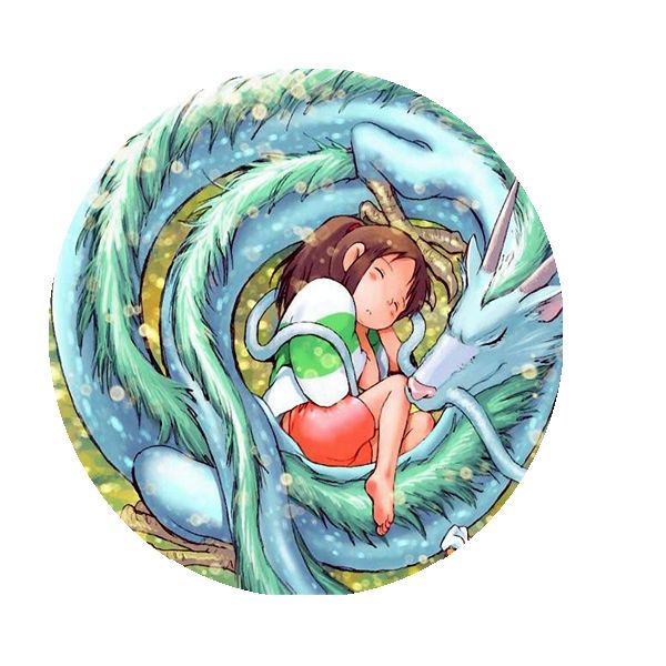 Bottom "Chihiro e o Dragão" (4,5 cm)